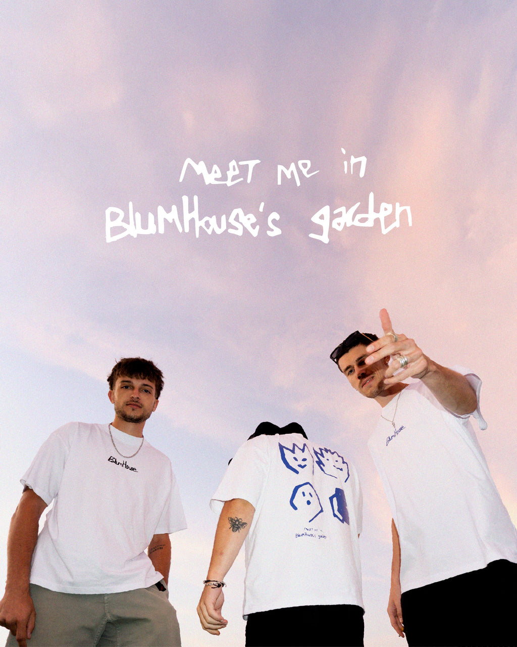 MEET ME AT BLUMHOUSE GARDEN - TEE SHIRT TEXTE NOIR