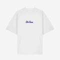 MEET ME AT BLUMHOUSE GARDEN - TEE SHIRT TEXTE BLEU
